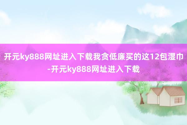 开元ky888网址进入下载我贪低廉买的这12包湿巾-开元ky888网址进入下载
