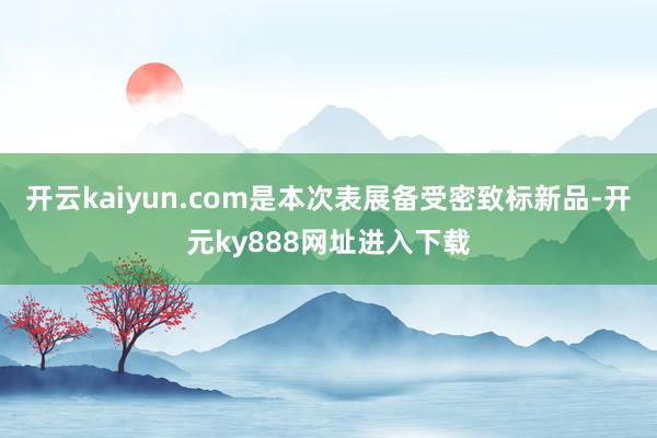开云kaiyun.com是本次表展备受密致标新品-开元ky888网址进入下载